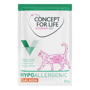 Concept for Life Veterinary Diet Hypoallergenic Salmone Buste umido gatto 12 x 85 g